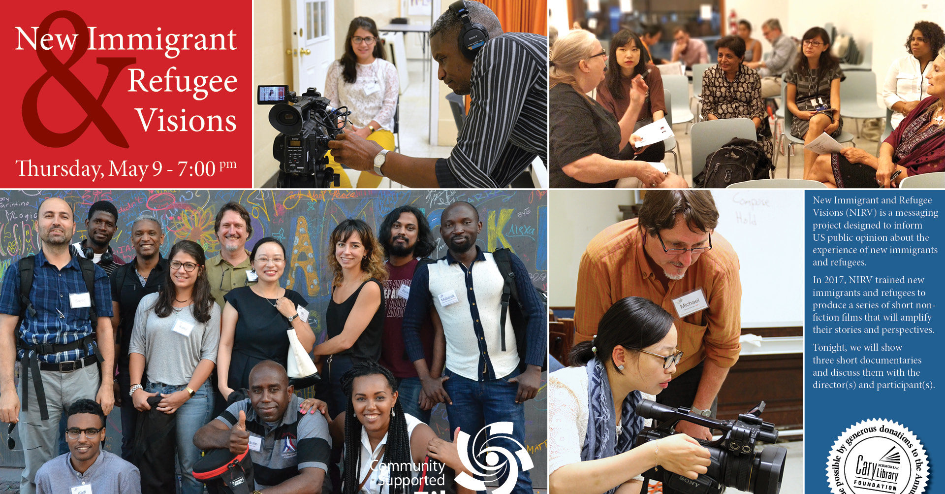 NIRV Screen&Discuss at Lexington Public Library May 9